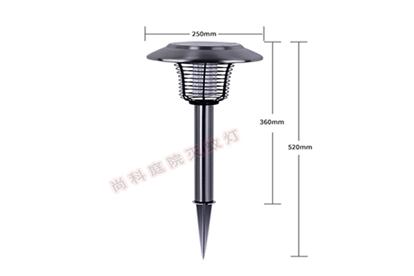 戶(hù)外草坪滅蚊燈SX-08尺寸圖